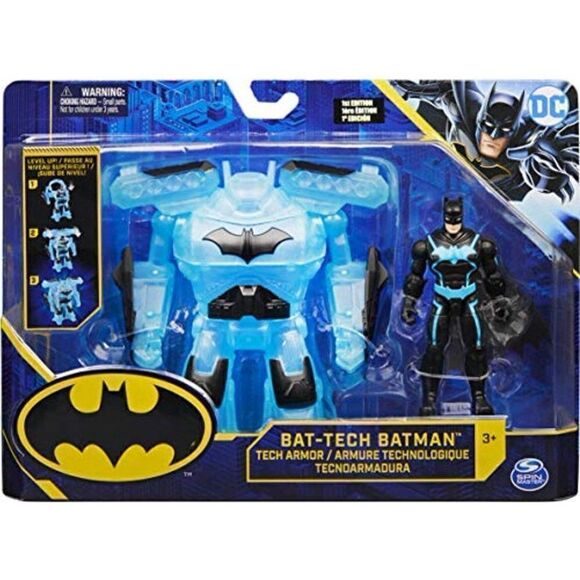 Batman Bat-Tech Transforming Action Figure Tech Armour Deluxe 4" NEW - Picture 1 of 11
